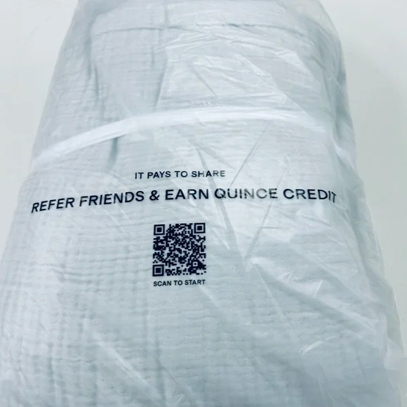 QUINCE Organic Airy Gauze Duvet Cover King/Cal King Mist 5007